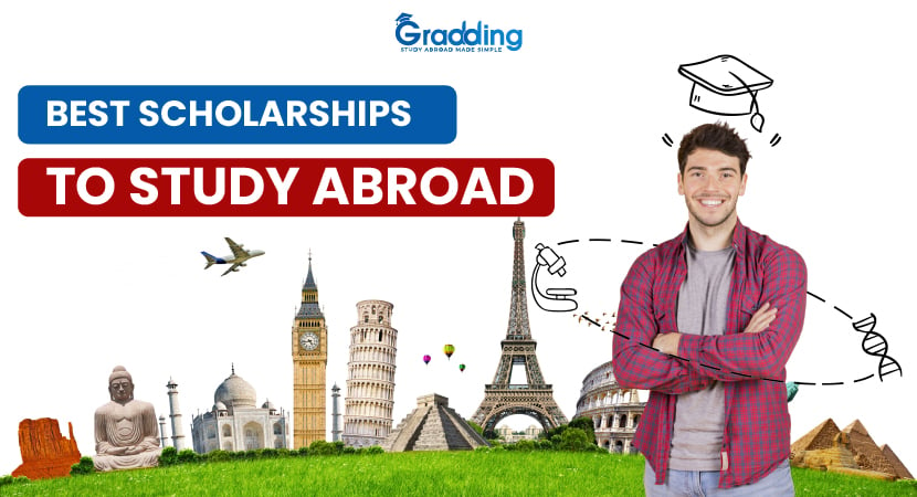 List of Best scholarships for studying abroad by Gradding.com